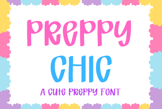 Preppy Chic Font